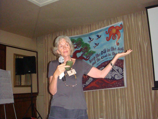 Susan Goosen from the Lephalale area talking about the illegal sand mining from the Eskom Medupi coal fired power station