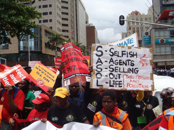 Sasol protest at COP17