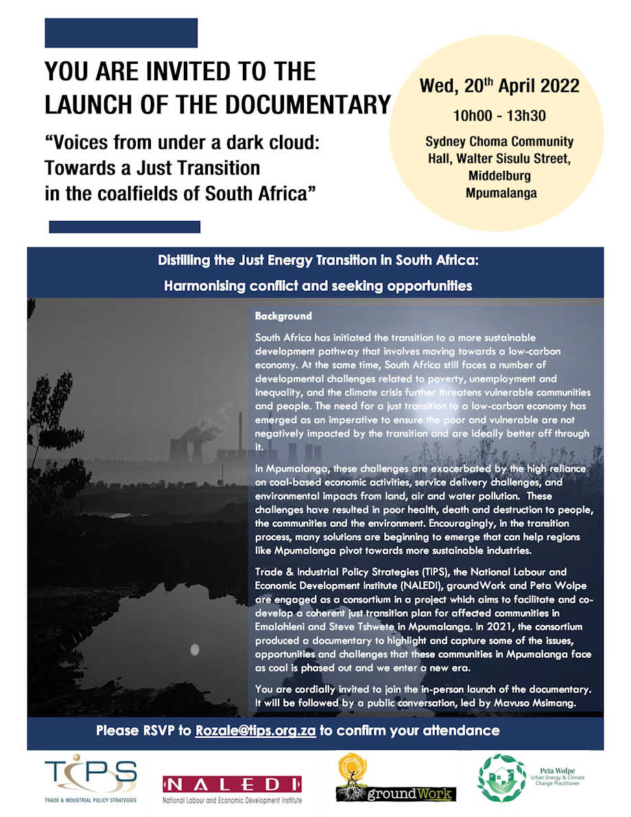 Just Transition Event poster